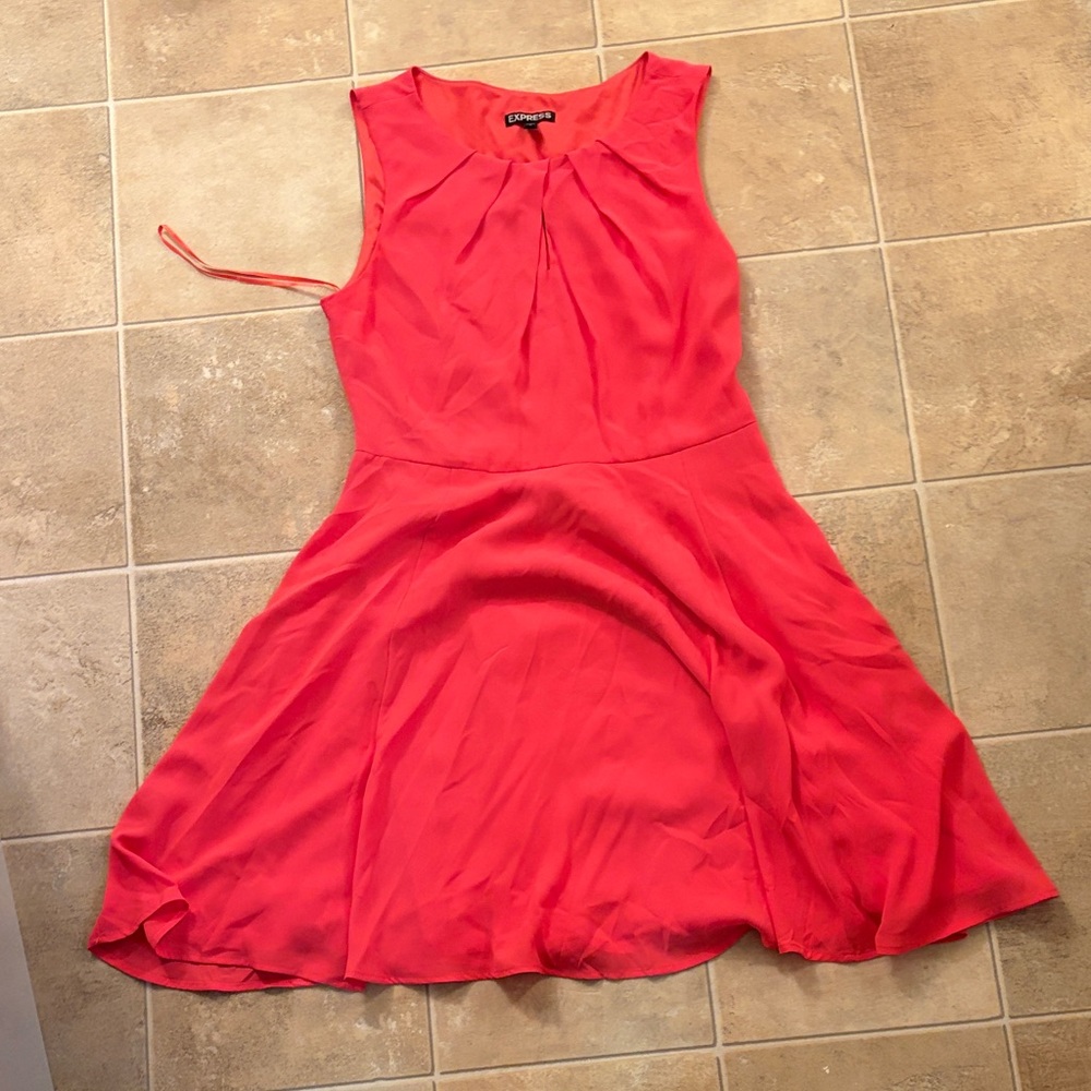 Express Vibrant Red Mini Dress